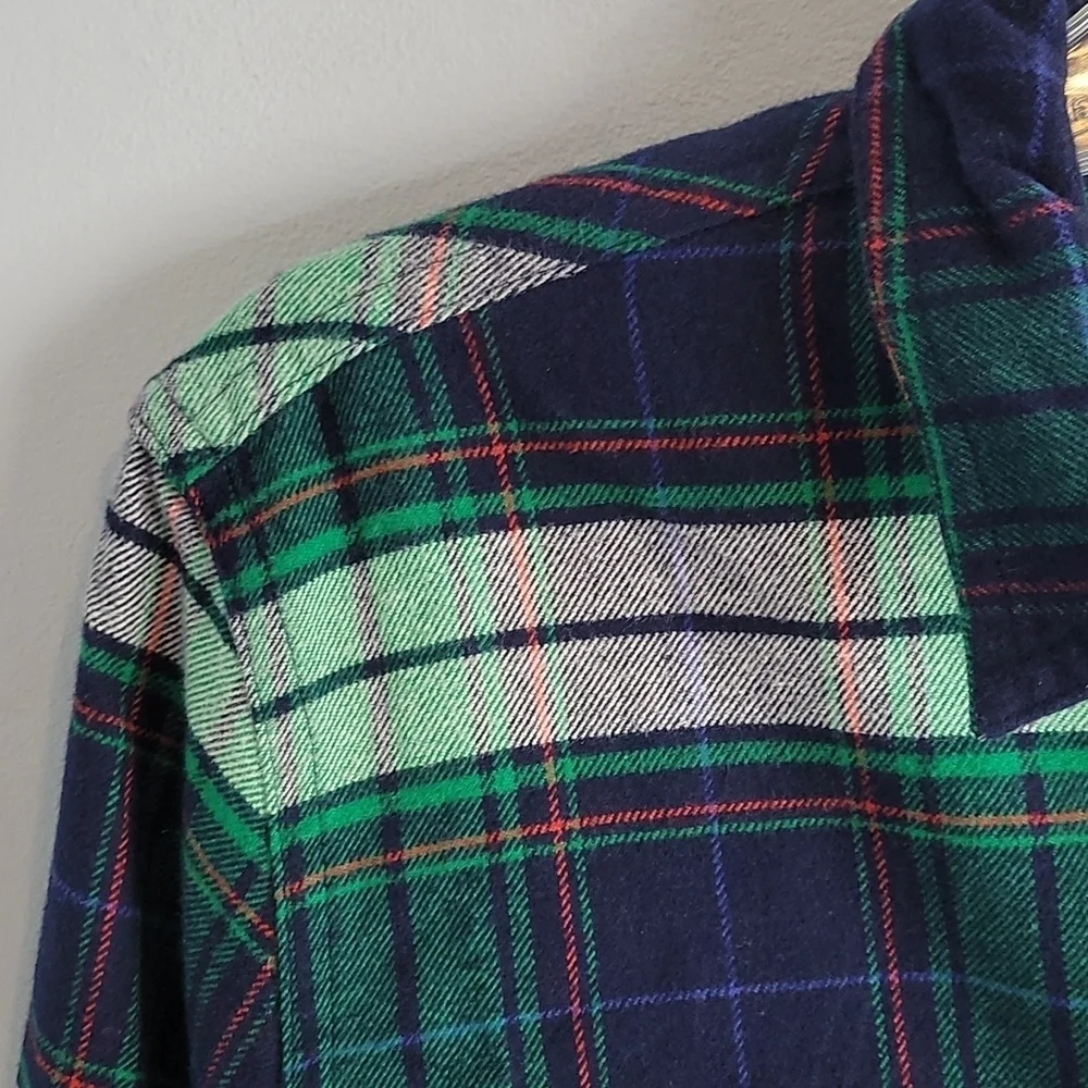 J.Crew Buffalo Flannel Plaid Zip shirt jacket Small